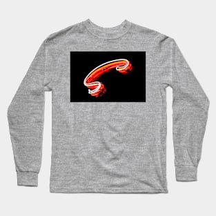 Hot Dog Squiggle Long Sleeve T-Shirt